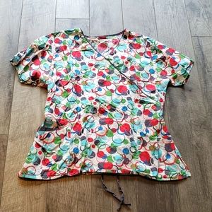 Dickies Poka Dot Scrub Top